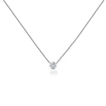 0.50ct - 1.50ct Diamond Solitaire Trinity Pendant Necklace