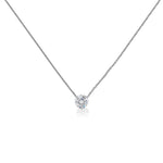 0.50ct - 1.50ct Diamond Solitaire Trinity Pendant Necklace
