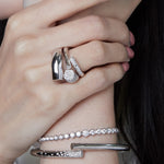 Pavé Diamond Oera Narrow Ring