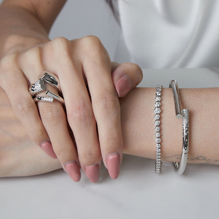 Pavé Diamond Oera Narrow Ring