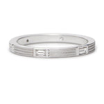 Baguette Diamond Fern Wedding Band