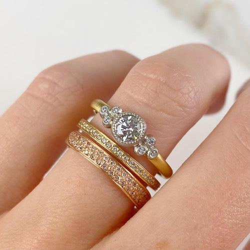 Tiny Full Pavé Diamond Band Image 2