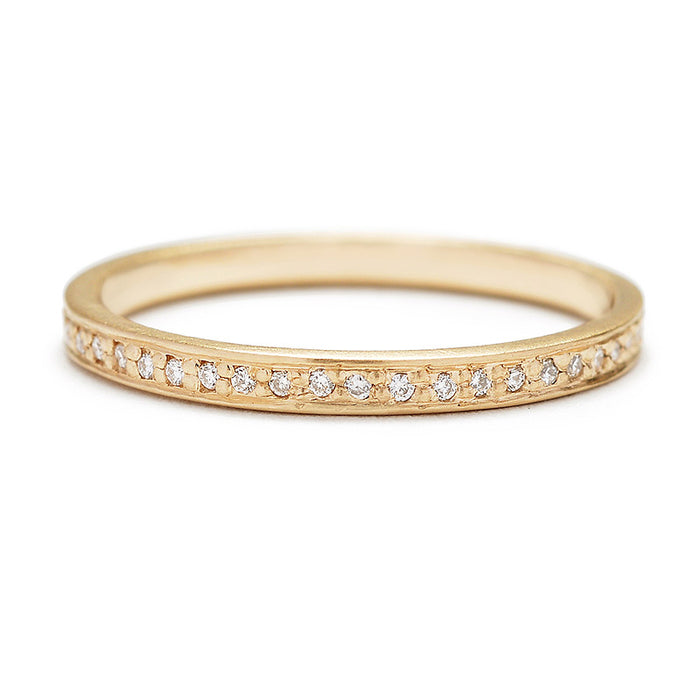 Tiny Full Pavé Diamond Band