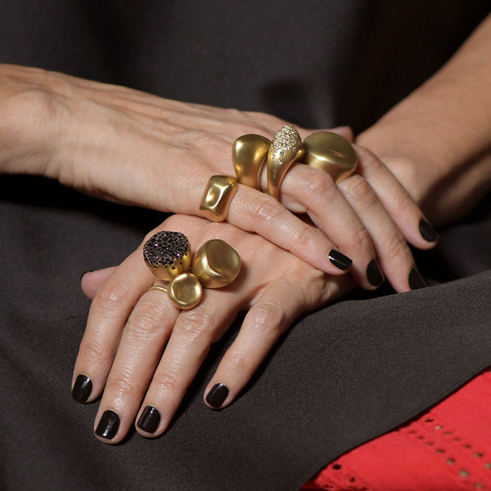 Champagne Diamond Baby Malak Ring