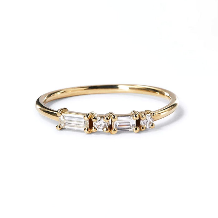 Diamond Pillar Ring