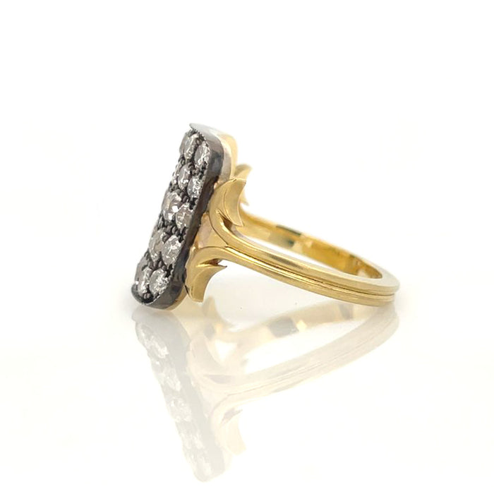 Small Ten Table Diamond Ring