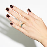 Blue Diamond The Arch Prosperity Stripe Small Ring