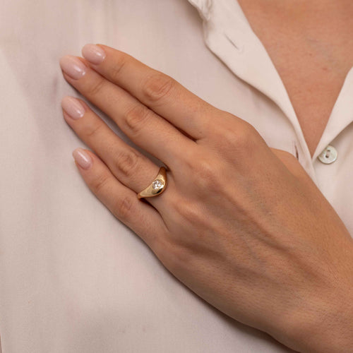 Medium ZAHA Diamond Ring Image 2