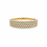 Diamond 4 Row Pave Ring