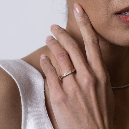 Diamond Narrow Ring Image 2