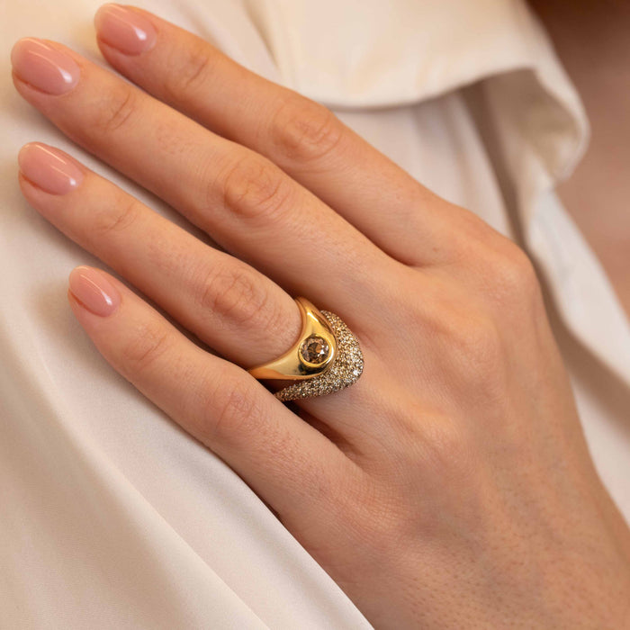 Medium ZAHA Diamond Ring