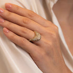 Big ZAHA Pave Mixed Diamond Ring