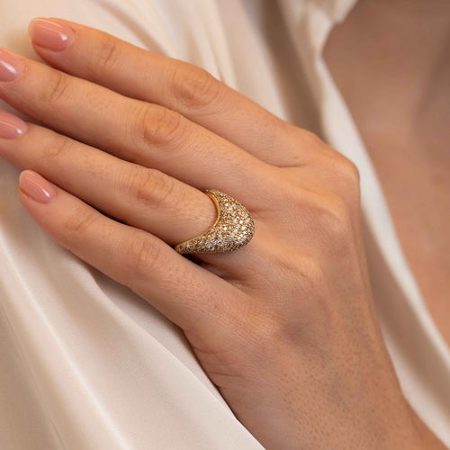 Big ZAHA Pave Mixed Diamond Ring Image 2