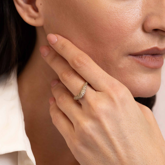 Petite ZAHA Pave Mixed Diamond Ring