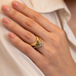 Petite ZAHA Pave Mixed Diamond Ring