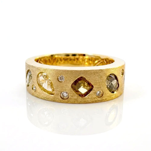 Fancy Diamond Stacking Ring