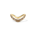 Champagne Diamond Shadow Band