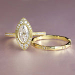 Diamond Viola Wedding Band