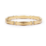 Diamond Viola Wedding Band
