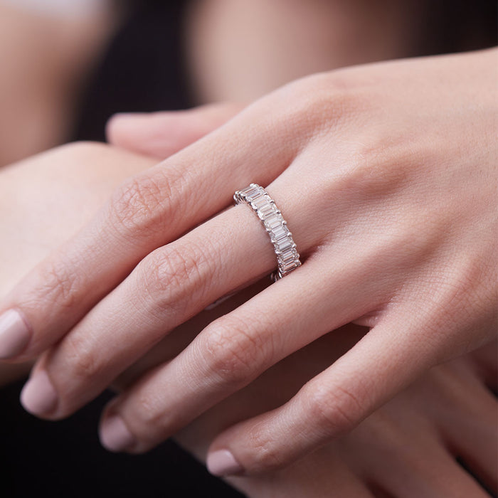 4.90tcw Full Diamond Eternity Band