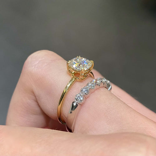 Hera Diamond Half-Eternity Wedding Band Image 2