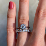 Large Jane Diamond Full Eternity Wedding Band
