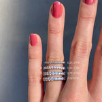 Small Serena Diamond Half-Eternity Wedding Band