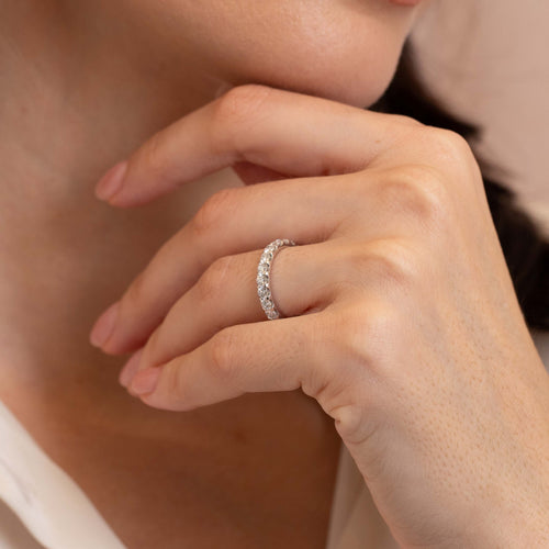 2.06tcw Serena Full Diamond Eternity Band Image 2