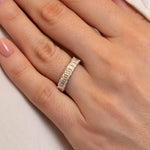 1.70tcw Battery Half Diamond Eternity band