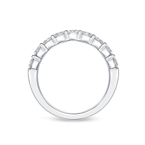 0.99tcw Serena Half Diamond Eternity Band Image 2