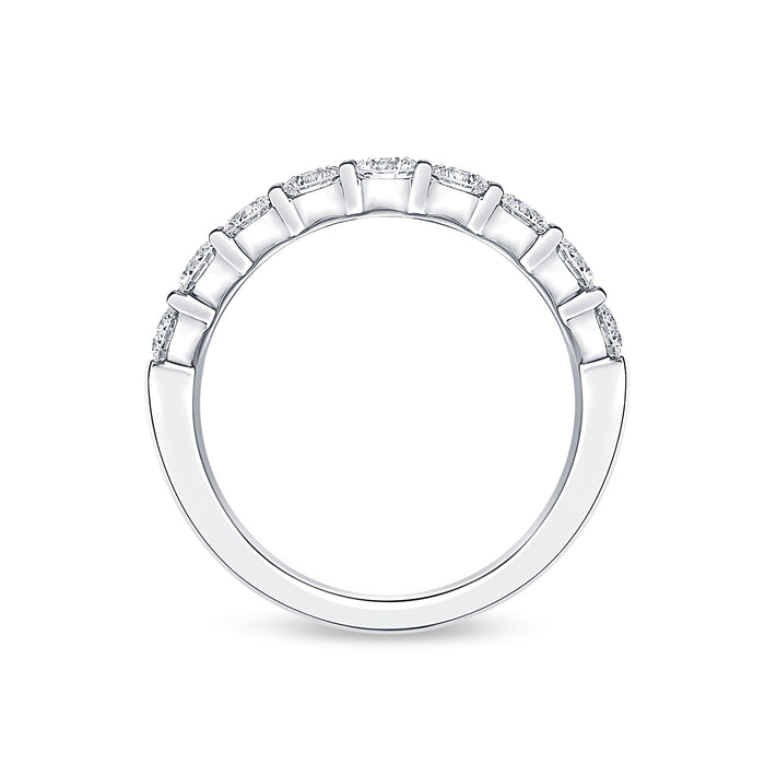 0.99tcw Serena Half Diamond Eternity Band