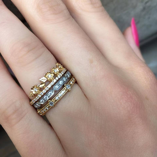 Carly Diamond Wedding Band Image 2