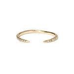 Open Slice Diamond Micropavé Band