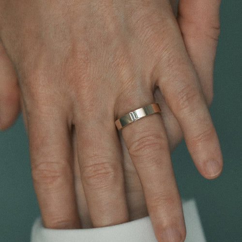 Baguette Split Wedding Band Image 2