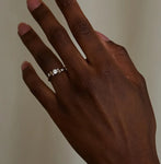 Organic Crossover Diamond Ring