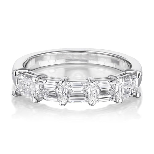 1.51tcw Murray Half Diamond Eternity Band
