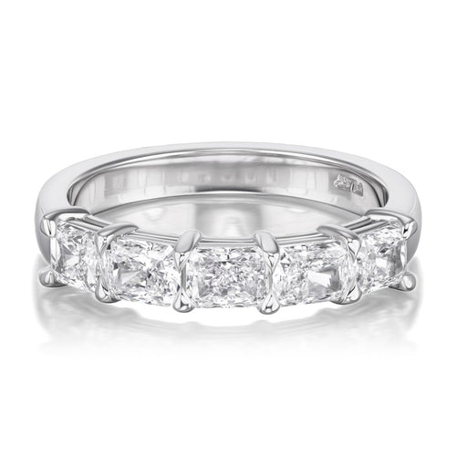 1.54tcw Norfolk Half Diamond Eternity Wedding Band