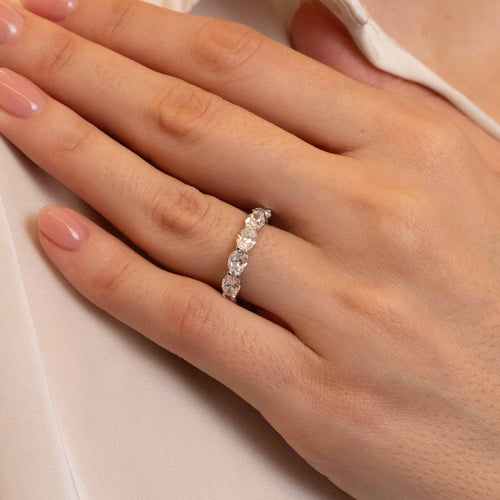 2.00tcw Oliver Half Diamond Eternity Wedding Band Image 2