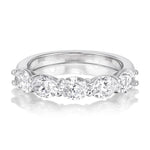 2.00tcw Oliver Half Diamond Eternity Wedding Band