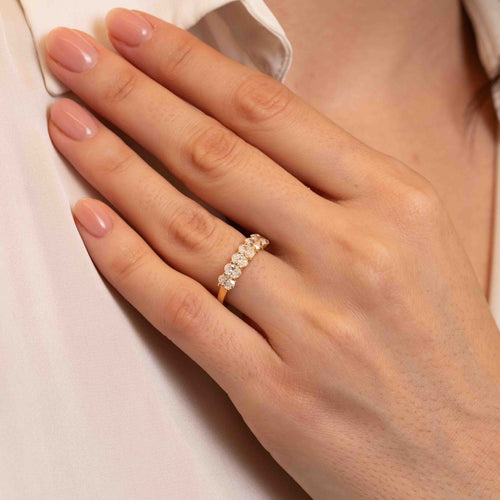1.55tcw Arden Half Diamond Eternity Wedding Band Image 2