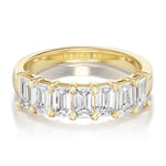 1.80tcw Battery Half Diamond Eternity Wedding Band
