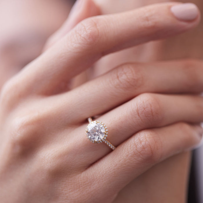 Essex 1.80ct Round Diamond Halo Engagement Ring