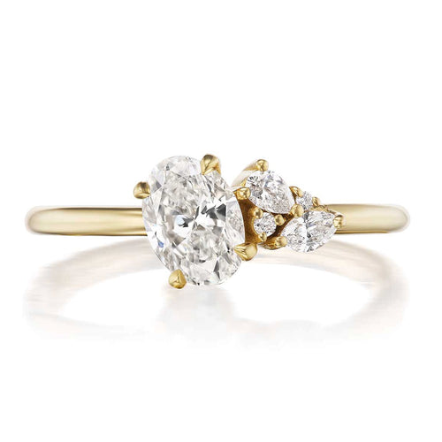 Petite Mulberry 0.70ct Oval Diamond Engagement Ring