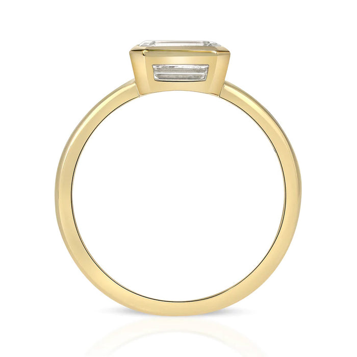 Leah 1.04ct Emerald Cut Diamond Engagement Ring