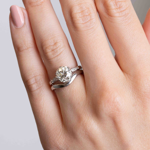 Carmen 2.20ct Old European Cut Diamond Engagement Ring Image 2