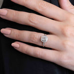 Aimee Halo 1.14ct Old European Diamond Engagement Ring