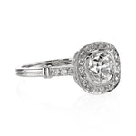 Aimee Halo 1.14ct Old European Diamond Engagement Ring