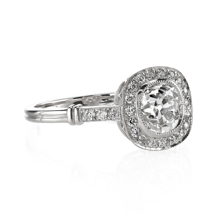 Aimee Halo 1.14ct Old European Diamond Engagement Ring