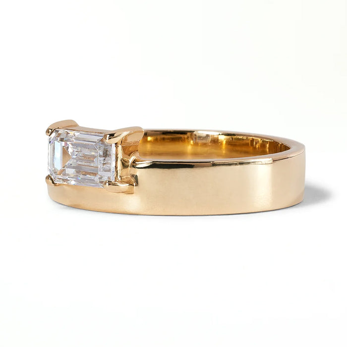 Monolith 1.41ct Emerald Cut Diamond Engagement Ring