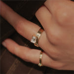 Monolith 1.41ct Emerald Cut Diamond Engagement Ring